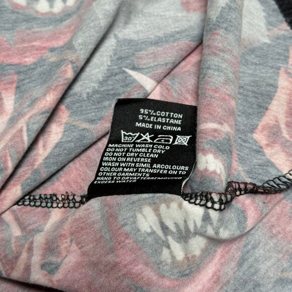 SOLD Killstar Red Rose Horror Monster Black Skater Skirt Large Stretch Goth Punk - Picture 5 of 8